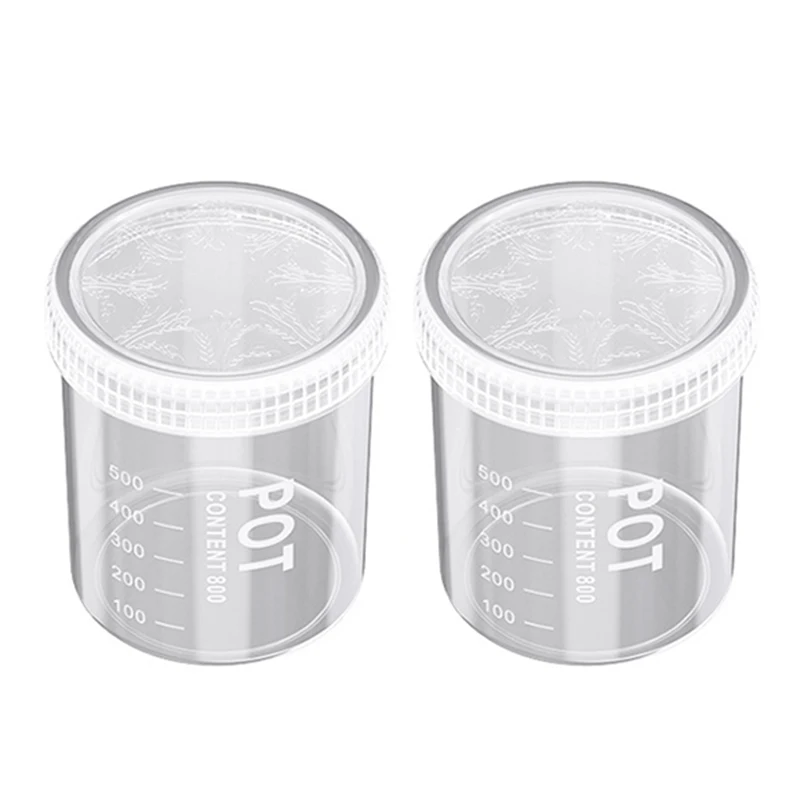 2/4PCS Grain Sealed Cans With Tick Marks Kitchen Grain Spice Storage Jar Refrigerator Organizer Fresh keep Tank Sealed Container - image 8