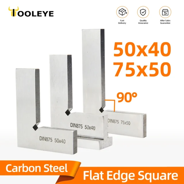 Try Square Flat Edge Ruler 90 Degree Woodworking Tools Metal Right
