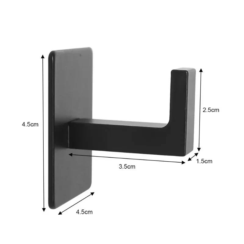 1/6Pcs Strong Self - Adhesive Wall Hooks Keys Bag Shower Robe Hanging Holder Clothes Coat Hanger Towel Rack Kitchen Bathroom Hook - image 6