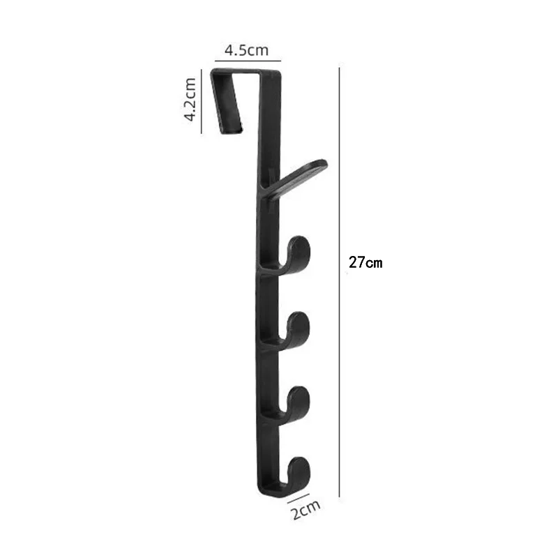 Behind the Door Coat Hook Hanger Behind the Door Cabinet Wardrobe Dormitory Door Hook Storage Rack - image 6