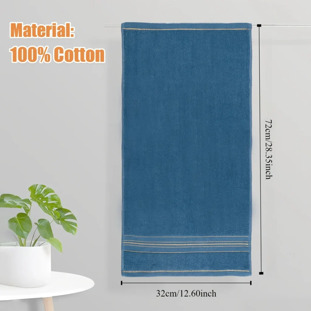 Pure Cotton Bath Towel Soft Absorbent Multi Purpose – product image 4