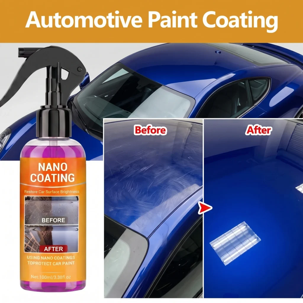 Car Nano Ceramic Coating Liquid Crystal Hydrophobic Layer Polishing Paint Agent – product image 3