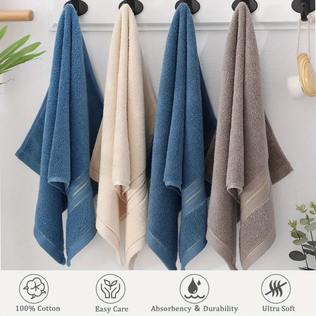 Pure Cotton Bath Towel Soft Absorbent Multi Purpose – product image 2
