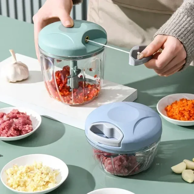 Crusher Vegetable Onion Cutter Kitchen Cooking Accessories 500/900Ml Manual
