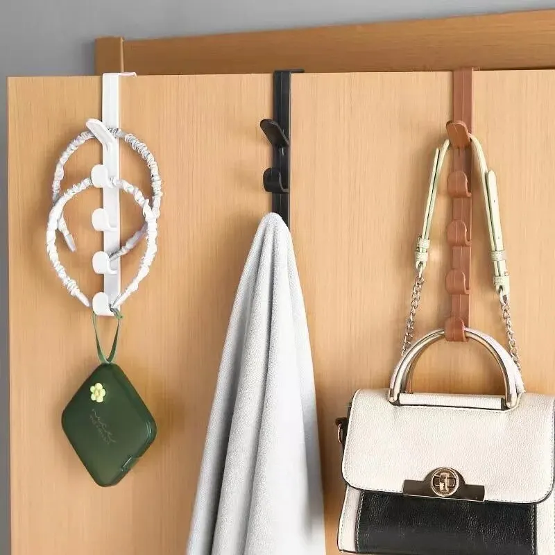 Behind the Door Coat Hook Hanger Behind the Door Cabinet Wardrobe Dormitory Door Hook Storage Rack - image 4