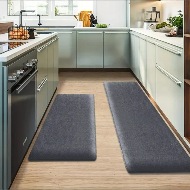 Long Strip Thickened Kitchen Floor Mat Flannel Non Slip Bathroom Absorbent