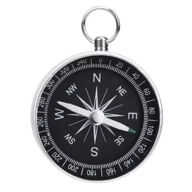 G44 Compass Keychain Pendant Aluminum Alloy Metal Material Portable Gift Mini