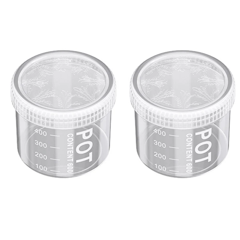 2/4PCS Grain Sealed Cans With Tick Marks Kitchen Grain Spice Storage Jar Refrigerator Organizer Fresh keep Tank Sealed Container - image 7