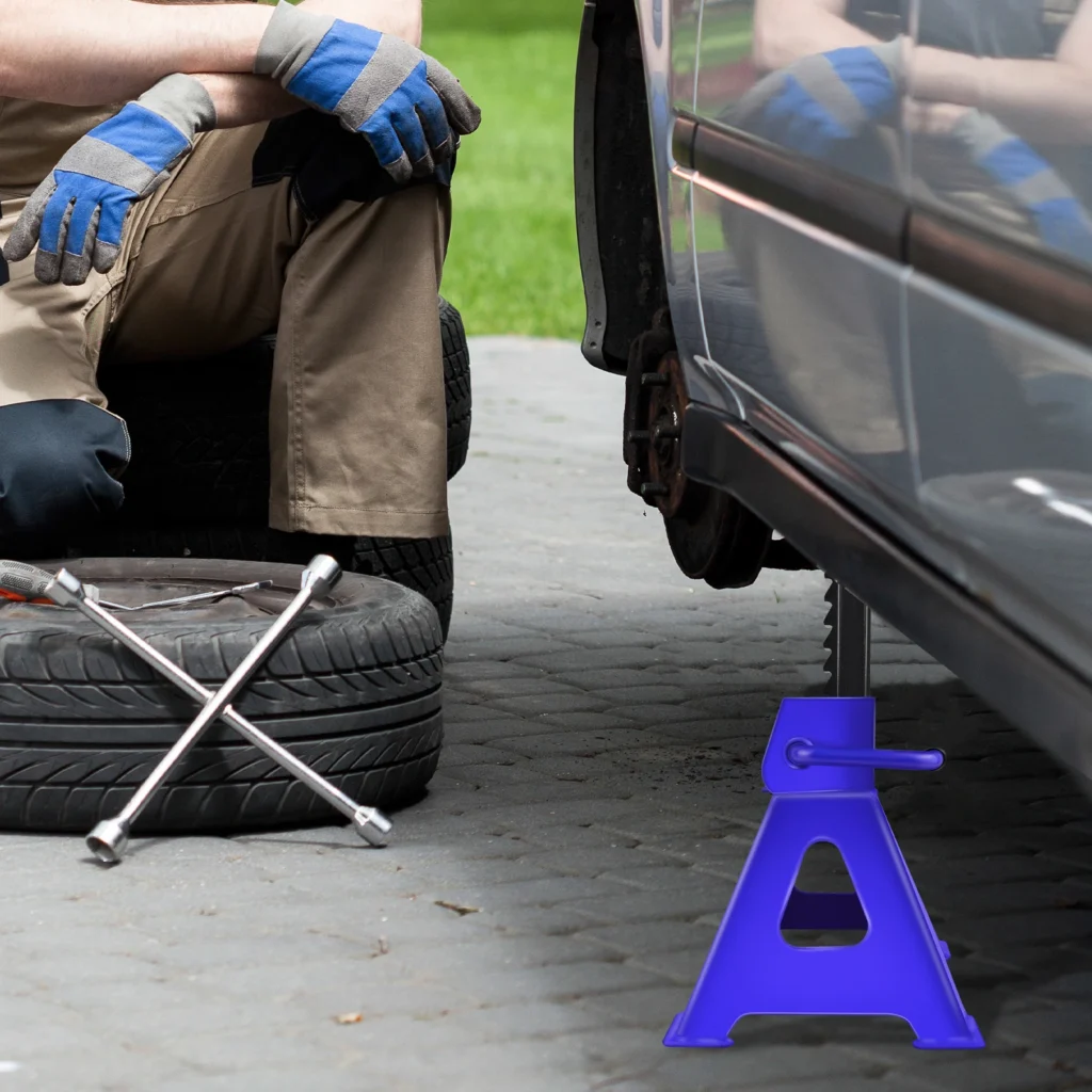 Axle Stands 3 Ton Jack 11.4 17Inch Adjustable Height Heavy Duty – product image 2
