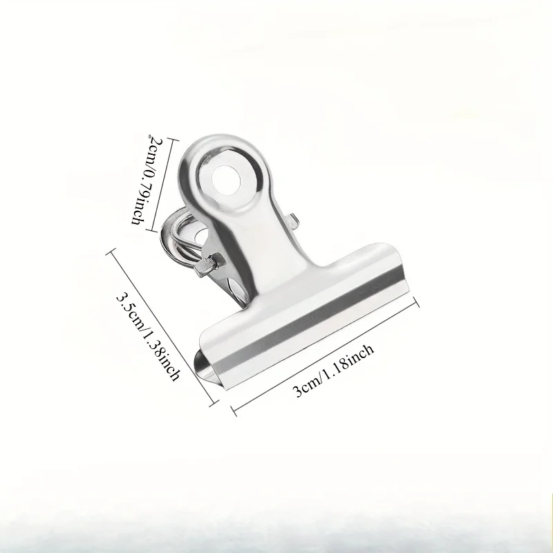 12pcs Heavy - Duty Stainless Steel Food Bag Sealing Clips - Air - Tight - Reusable Multipurpose Clips for Kitchen - Office - School - image 6