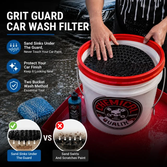 Cyclonic Dirt Collector Car Wash Bucket Insert Filter Removes and Debris