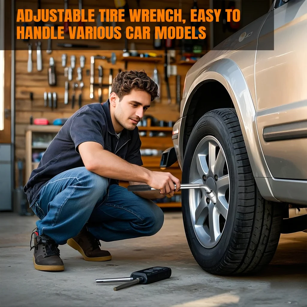 Travel Emergency Breakdown Wrench Set Extendable Wheel Socket Tyre Universal – product image 3