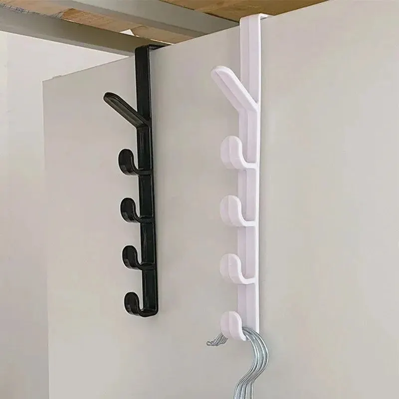 Behind the Door Coat Hook Hanger Behind the Door Cabinet Wardrobe Dormitory Door Hook Storage Rack - image 5