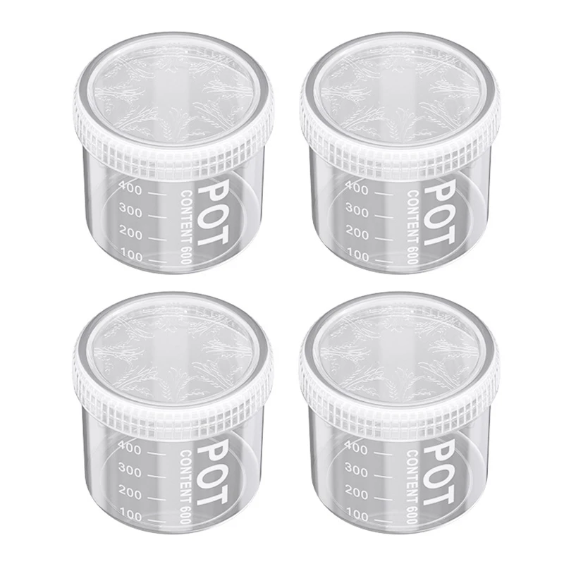 2/4PCS Grain Sealed Cans With Tick Marks Kitchen Grain Spice Storage Jar Refrigerator Organizer Fresh keep Tank Sealed Container - image 9