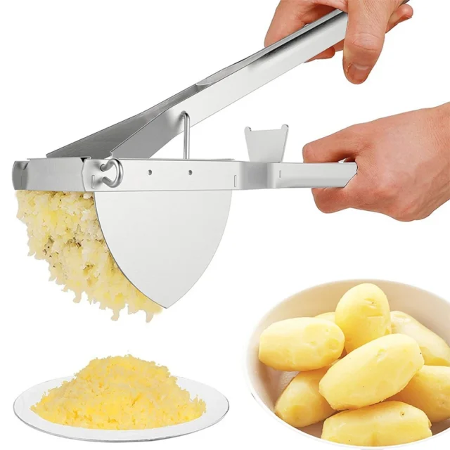 Lmetjma Potato Ricer Stainless Steel Masher Heavy Duty for Baby Food