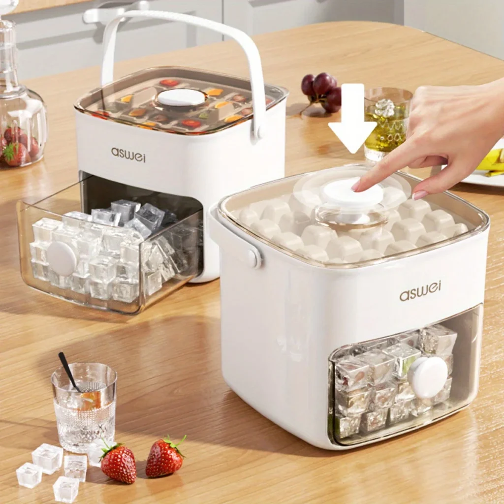 48 Cube Ice Maker Easy Press Lid Double Layer Diy – product image 2