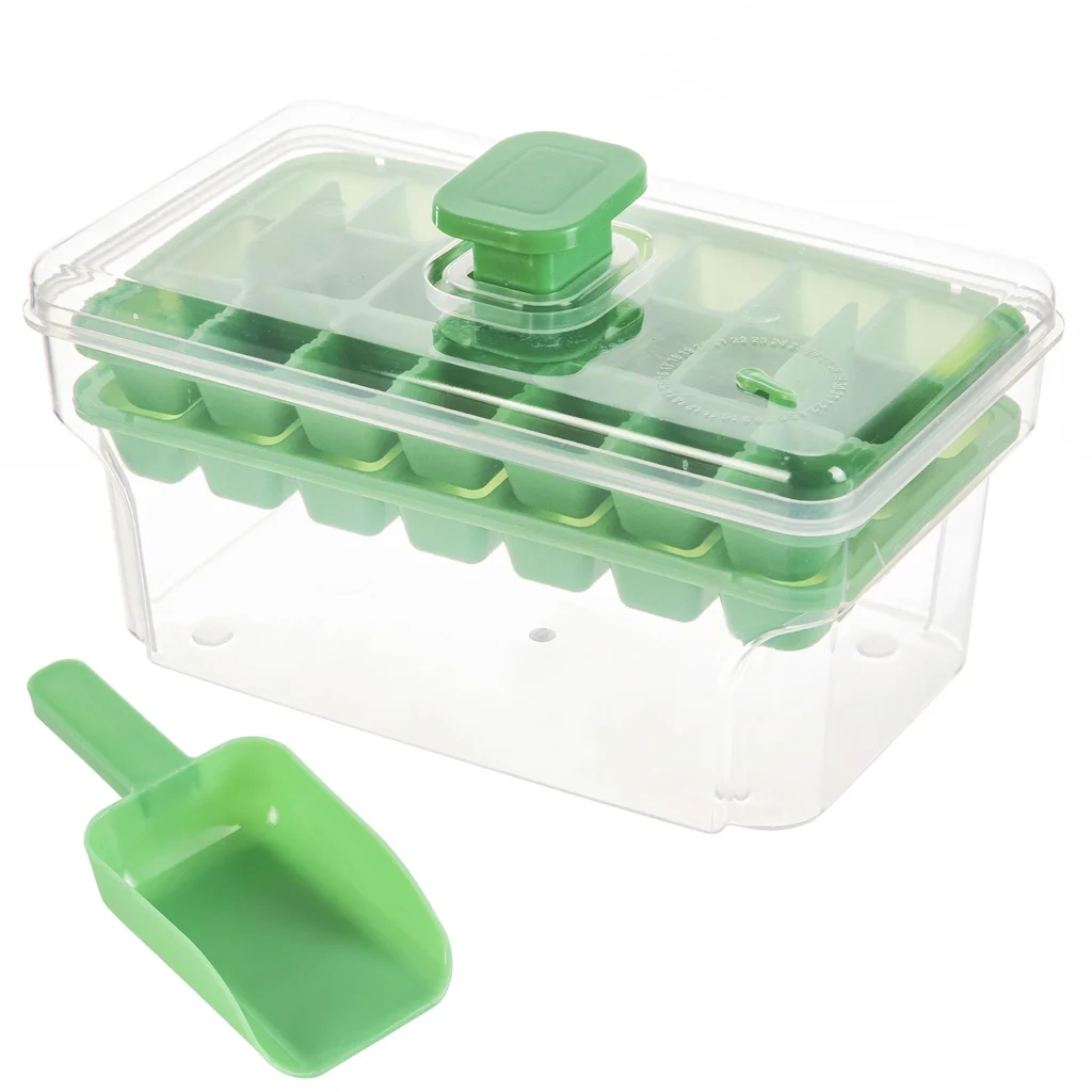 Ice Trays Freezer Lid Bin Cube Tray Making 68 Pack – product image 8