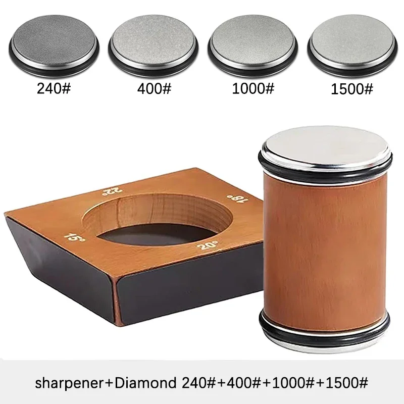 Wooden【4 Angle】Rolling Knife Sharpener Kit Straight Edge Roller Sharpening with – product image 28