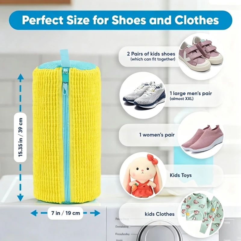 Foldable Mesh Laundry Basket with Carry Handles - 4 Pack – product image 3