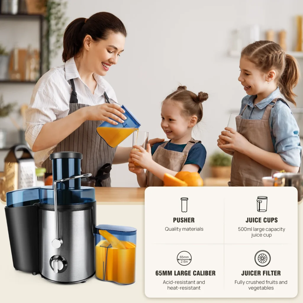 Juicer Machine Feed Chute Fruits Vegetables Citrus 2 Speed Centrifugal – product image 6