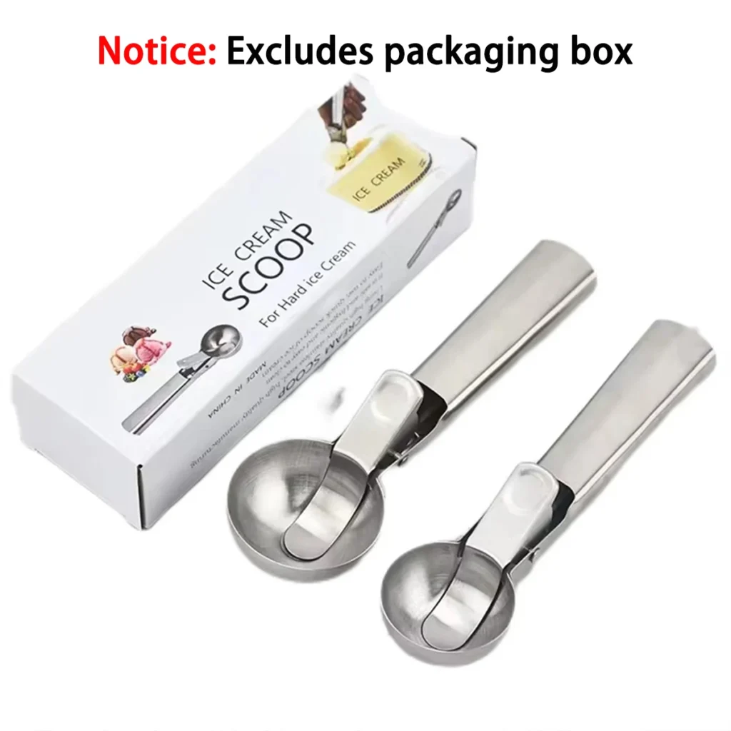 Stainless Steel Dual Purpose Ice Cream Scoop Scooper Multifunctional Fruit – product image 6