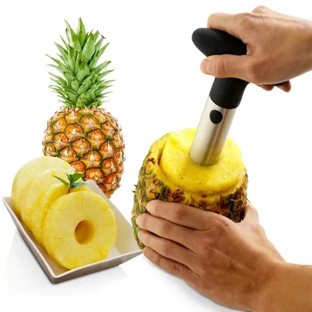 Spot Stainless Steel Pineapple Peeler Corer Slicer Fruit Cutter Easy Kitchen