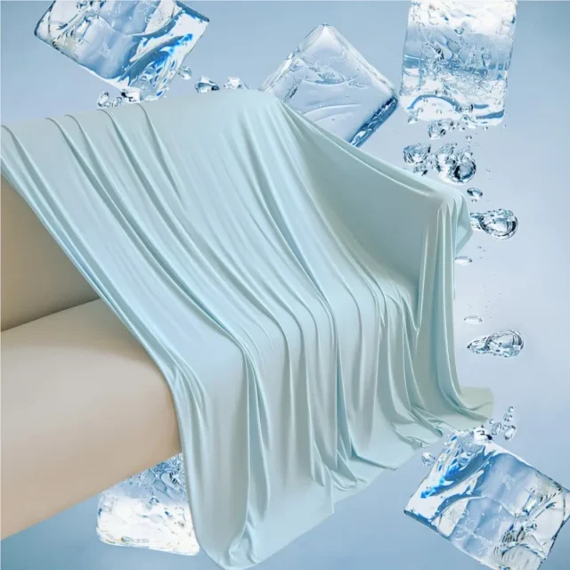 Summer Ice Silk Cooling Blanket Lightweight Breathable Multi Functional Bed