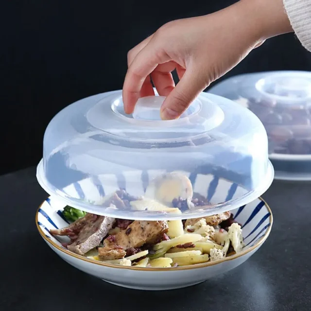 Fresh Keeping Microwave Splatter Cover Kitchen Bowls Cake Dish Plastic 1
