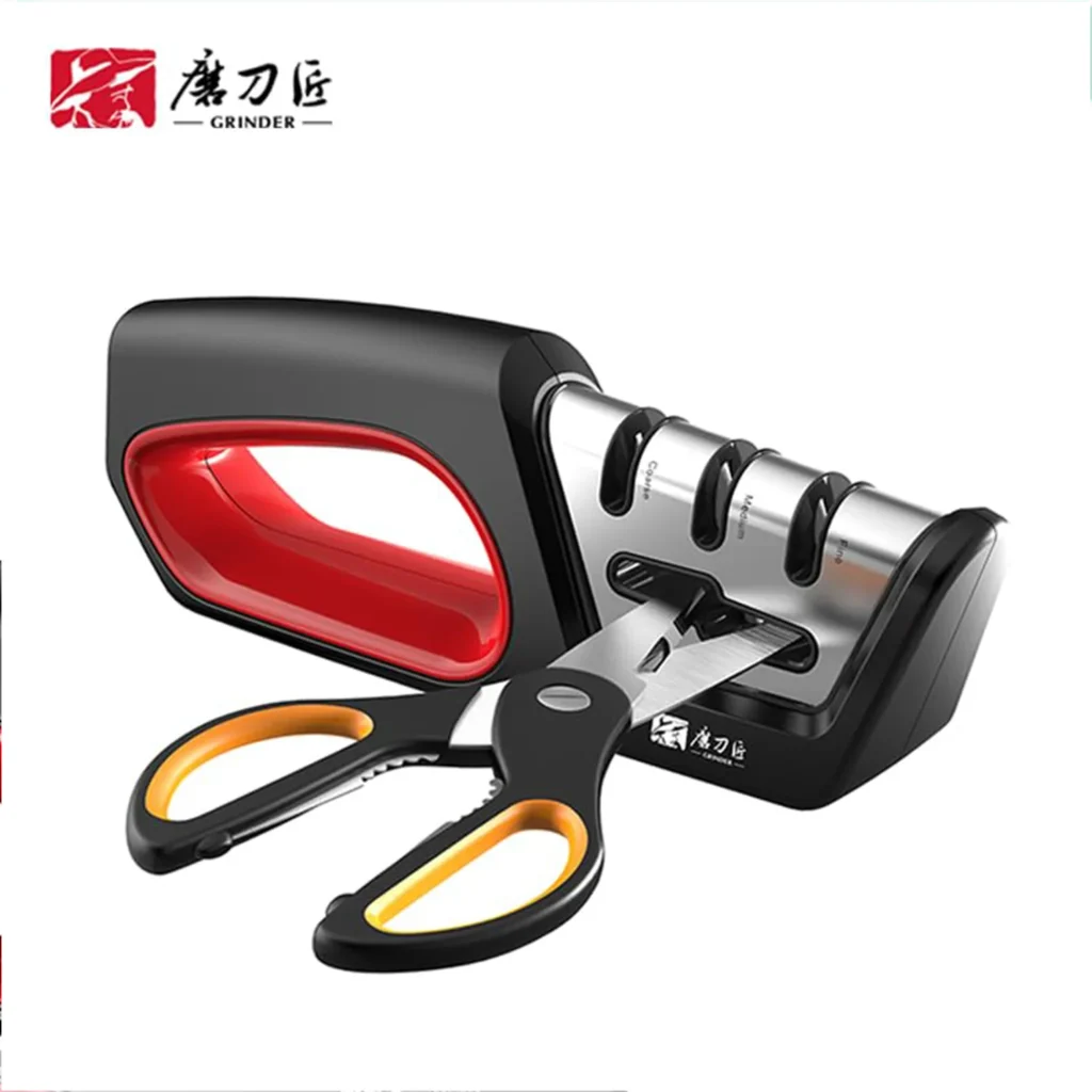 Four One Kitchen Sharpener Restores Serrated Blade Knives and Scissors – product image 5