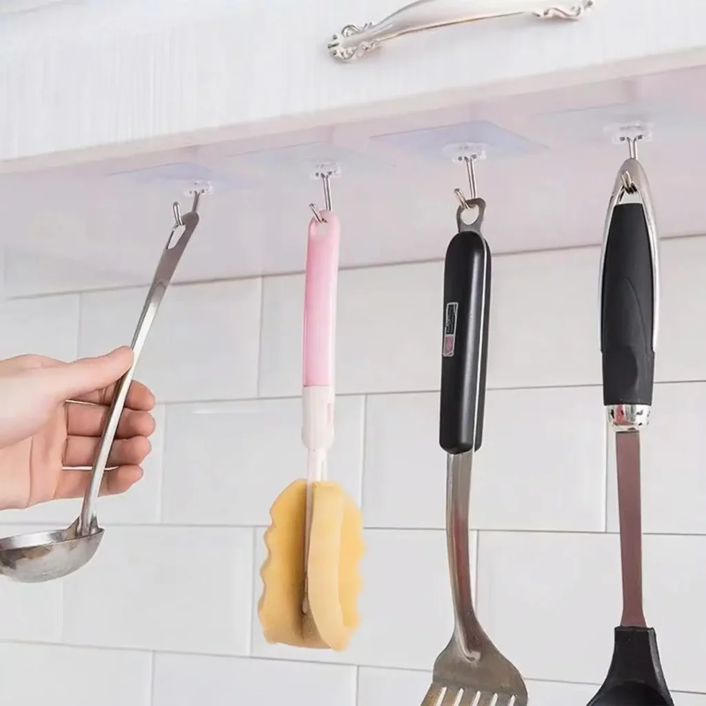 Self-Adhesive Wall Hooks for Kitchen & Bathroom – product image 2