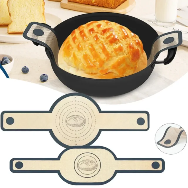 Reusable Silicone Bread Sling Dutch Oven Baking Mat Long Handles