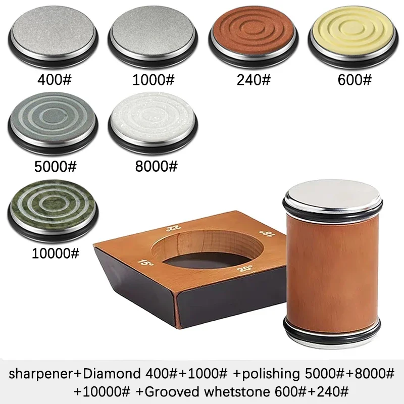 Wooden【4 Angle】Rolling Knife Sharpener Kit Straight Edge Roller Sharpening with – product image 31