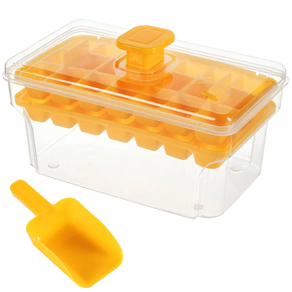 Ice Trays Freezer Lid Bin Cube Tray Making 68 Pack – product image 7