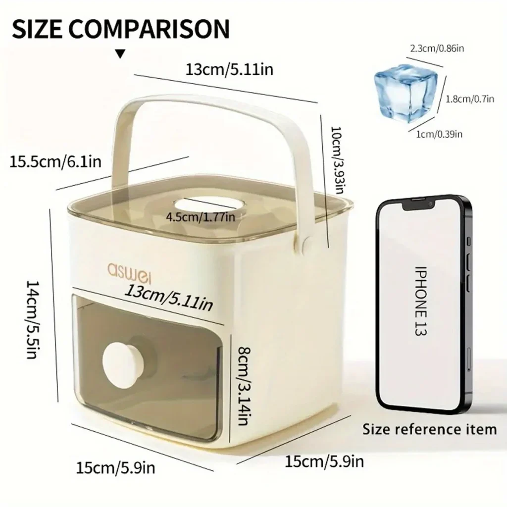 48 Cube Ice Maker Easy Press Lid Double Layer Diy – product image 4