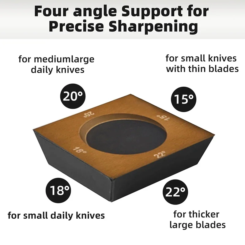 Wooden【4 Angle】Rolling Knife Sharpener Kit Straight Edge Roller Sharpening with – product image 3