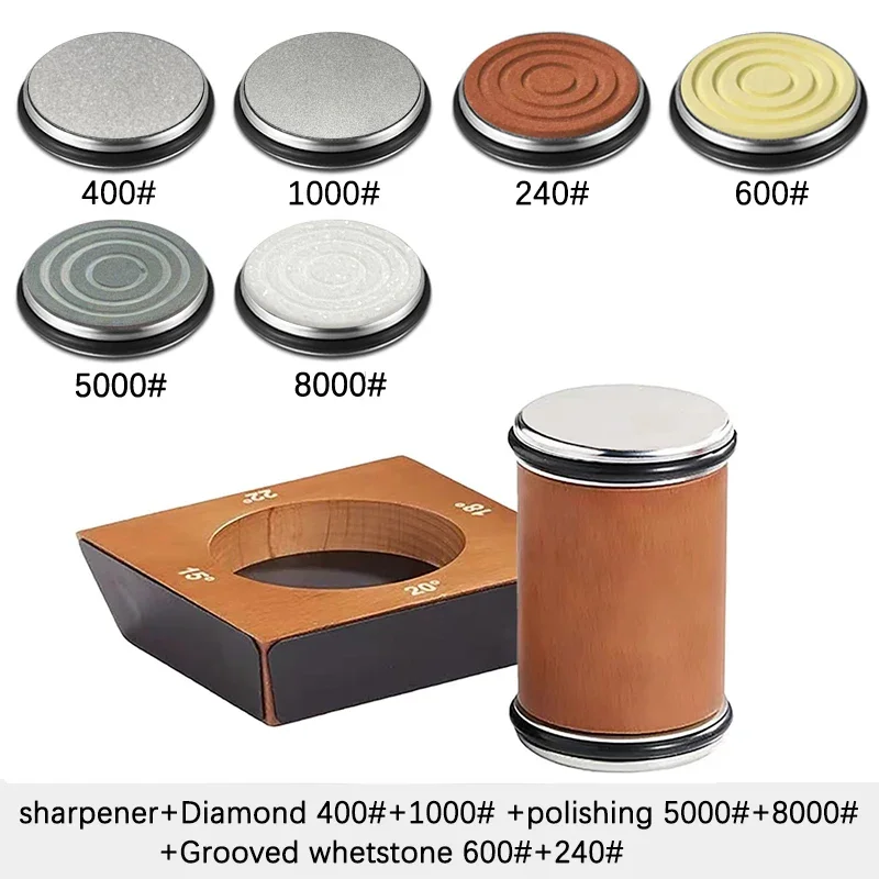 Wooden【4 Angle】Rolling Knife Sharpener Kit Straight Edge Roller Sharpening with – product image 30