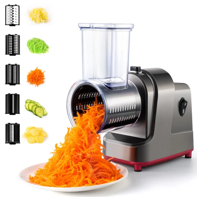 Lmetjma 250W 5 1 Electric Vegetable Slicer Shredder Automatic Salad
