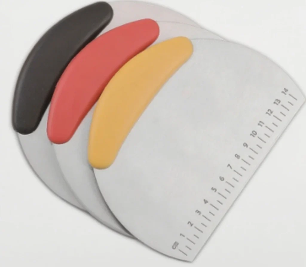 Stainless Steel Pastry Cutter Dough Scraper Pizza Chopper with Ergonomic Handle