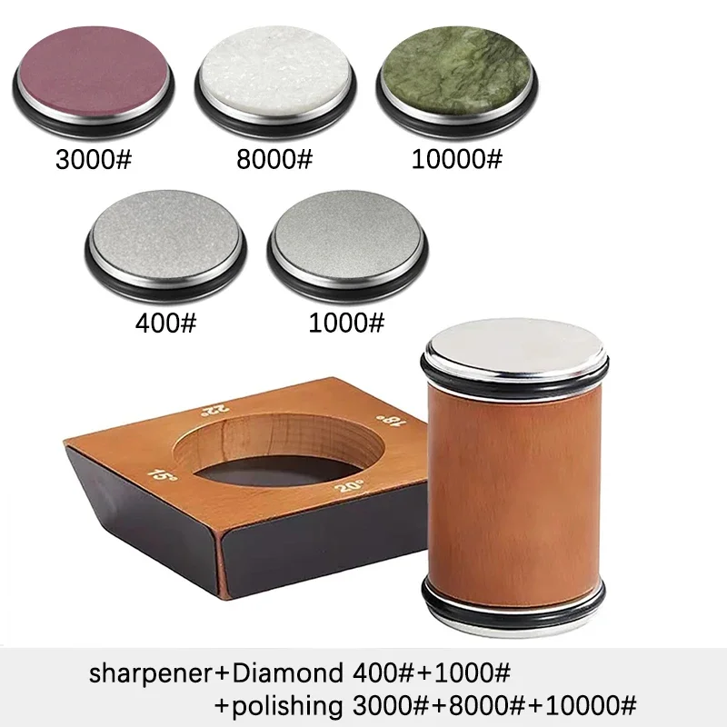 Wooden【4 Angle】Rolling Knife Sharpener Kit Straight Edge Roller Sharpening with – product image 32